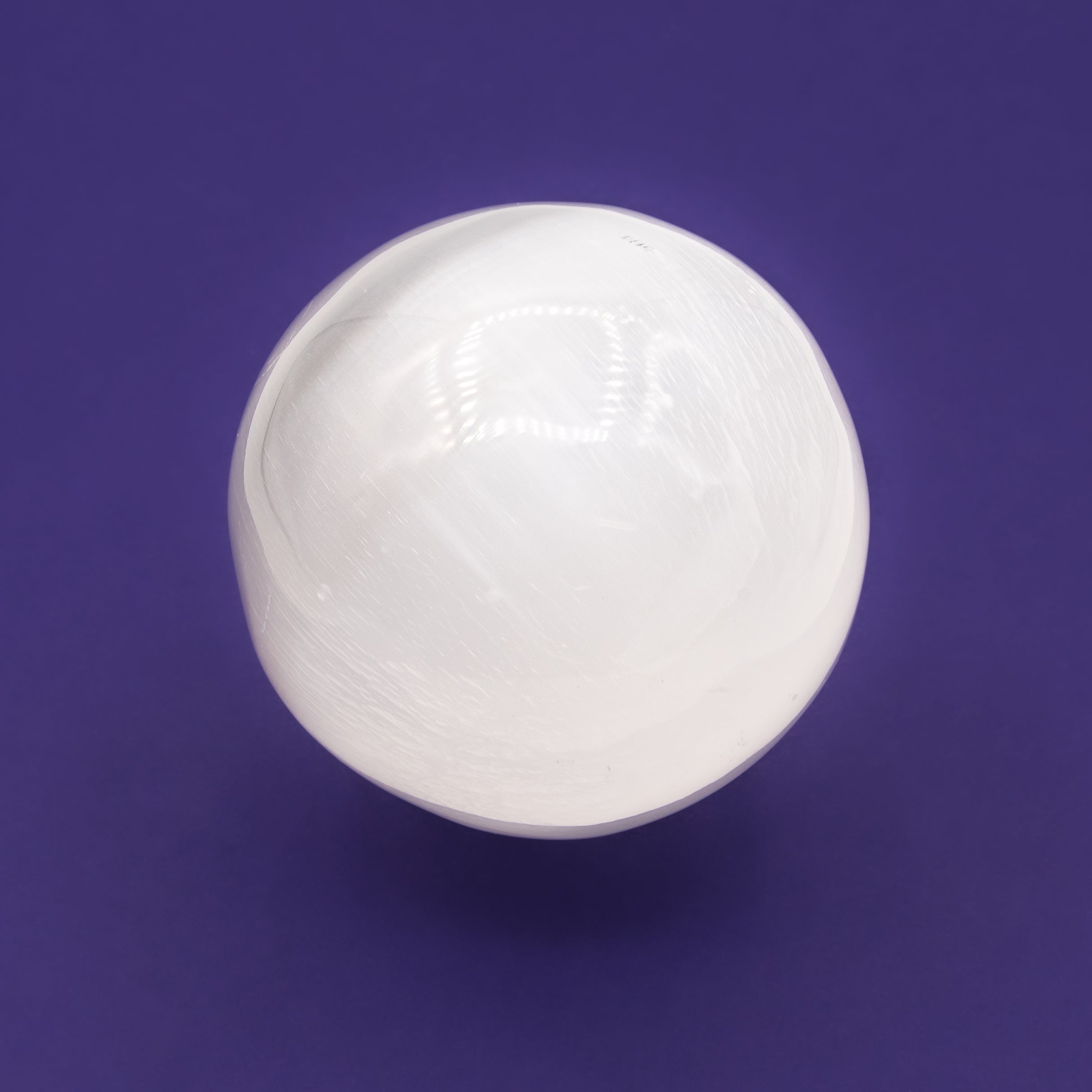 Selenite Sphere $80 with crack $30